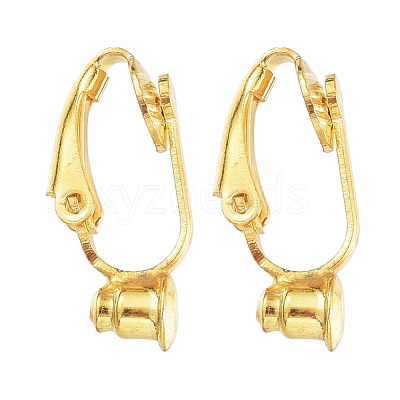 Brass Clip-on Earring Converters Findings KK-Q115-G-1