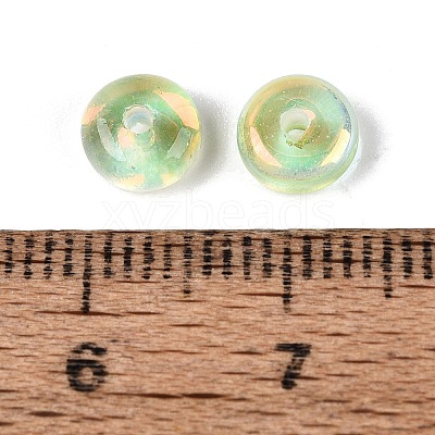 Baking Paint Electroplate Transparent Glass Beads EGLA-Q141-01A-A11-1
