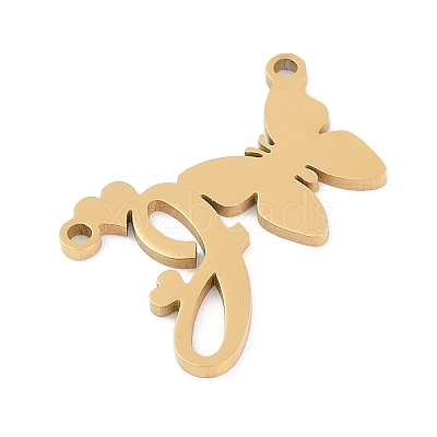 304 Stainless Steel Pendants STAS-L279-002G-J-1