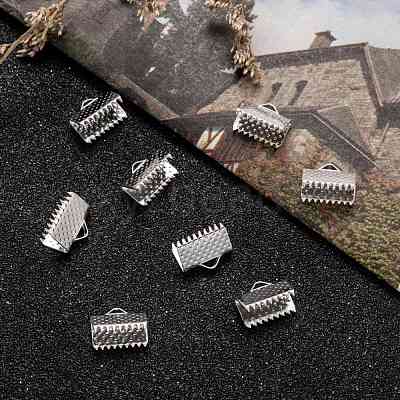 Iron Ribbon Crimp Ends X-E143Y-S-1