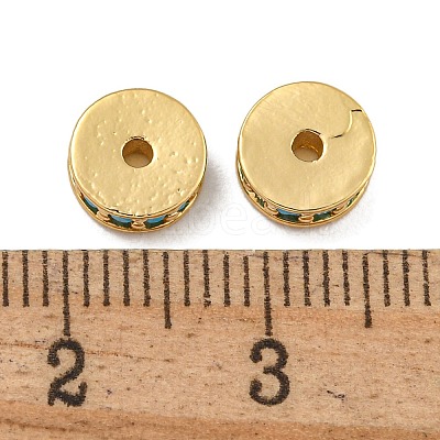 Rack Plating Brass Micro Pave Cubic Zirconia Beads KK-U030-27G-05-1