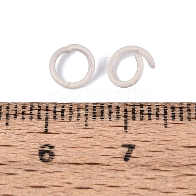 Spray Painted Iron Open Jump Rings IFIN-T017-04C-19-1