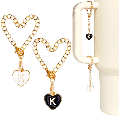 2 Sets Alloy Enamel Cup Pendant Decorations HJEW-SC0001-56K-1