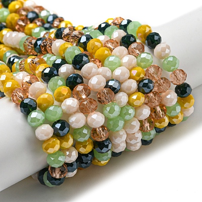 Glass Beads Strands EGLA-A034-M6mm-20-1