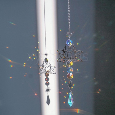 Brass Hollow Lotus Hanging Ornaments PW-WG8DBFD-02-1