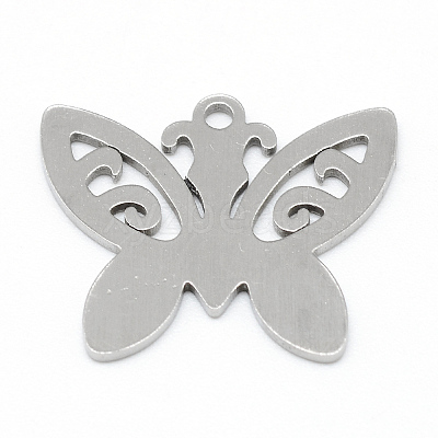 Non-Tarnish 201 Stainless Steel Stamping Blank Tag Pendants STAS-T008-008-1-1
