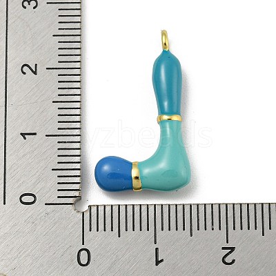 Brass Enamel Pendants KK-E093-03G-L-1