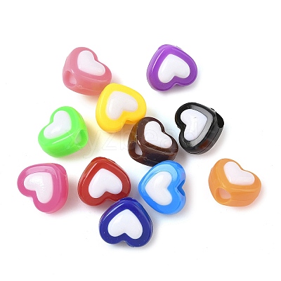 Opaque Acrylic Beads OACR-D309-09-1
