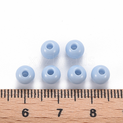 Opaque Acrylic Beads MACR-S370-C6mm-SS2113-1