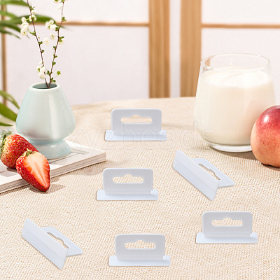 80Pcs Rectangle PP with PE Hanging Tabs KY-CP0001-35B-1