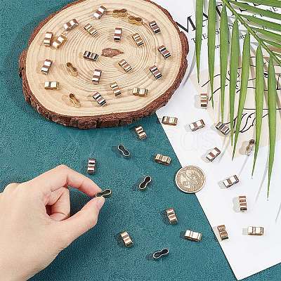 100Pcs 2 Colors Zinc Alloy Slide Charms FIND-DC0004-96-1