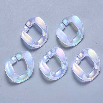 Imitation Jelly Acrylic Linking Rings OACR-S036-002A-B01-1