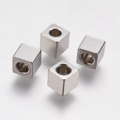 Tarnish Resistant 304 Stainless Steel Beads STAS-K171-40P-4x4mm-1