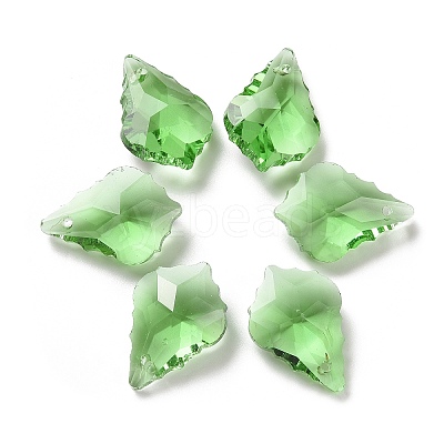 Faceted Glass Pendants GLAA-F068-C23-1