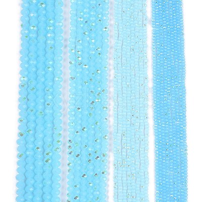 Electroplate Glass Beads Strands EGLA-A044-J2mm-L04-1