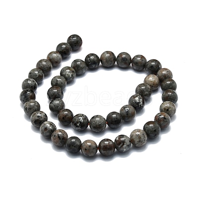 Natural Fluorescent Syenite Rock(Glow under UV Light) Beads Strands G-G789-02C-1