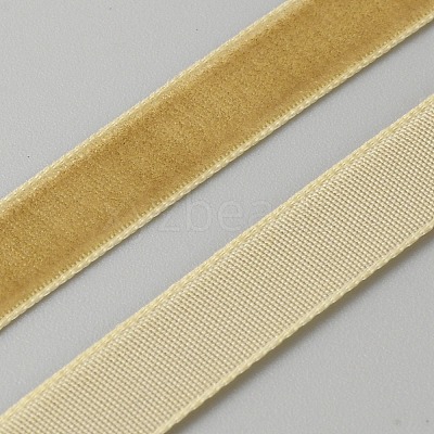 50 Yards Polyester Single Face Velvet Ribbon OCOR-WH0082-161E-1