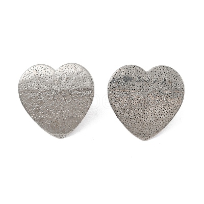 304 Stainless Steel Stud Earrings Findings EJEW-R151-01P-01-1