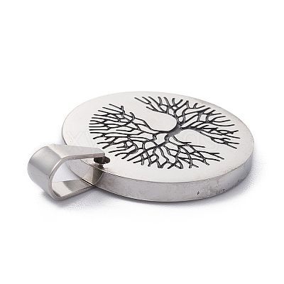 304 Stainless Steel Pendants STAS-Z027-02A-P-1