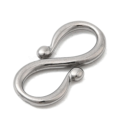 304 Stainless Steel S-Hook Clasps STAS-Z179-05P-1