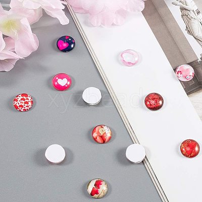 Flatback Glass Cabochons for DIY Projects GGLA-PH0005-12mm-06A-1