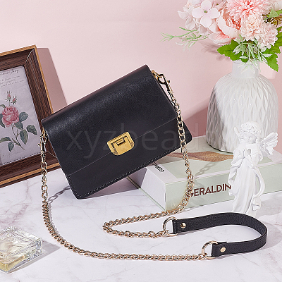 Zinc Alloy Curb Chain Crossbody Bag Straps DIY-WH0430-124B-1