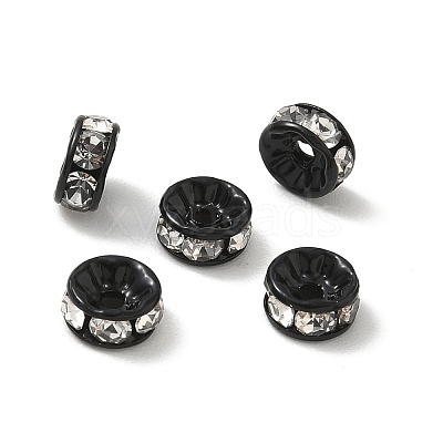 304 Stainless Steel Rhinestone Beads RB-CBAF591-01G-EB-1