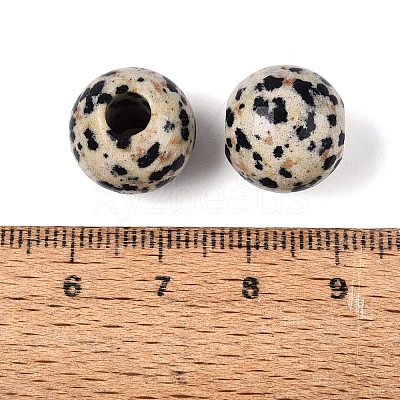 Natural Dalmatian Jasper European Beads G-Q602-09B-08-1