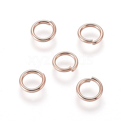 304 Stainless Steel Open Jump Rings X-STAS-O098-01RG-17-1