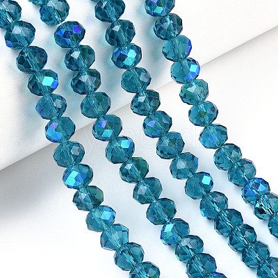 Electroplate Glass Beads Strands LS-EGLA-A034-T10mm-L25-1