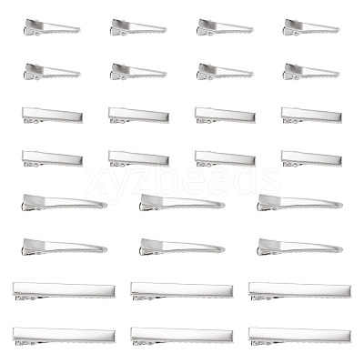 40Pcs 4 Styles Iron Alligator Hair Clips Findings PHAR-TADJ0001-10-1
