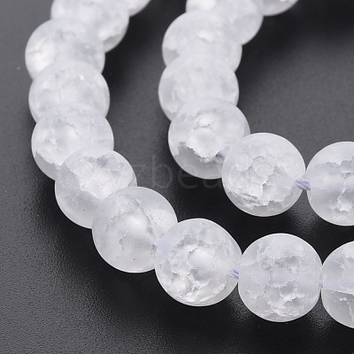 Crackle Glass Beads Strands GLAA-S192-D-008A-1