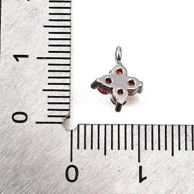 Brass Micro Pave Cubic Zirconia Pendants KK-D356-07C-P-1