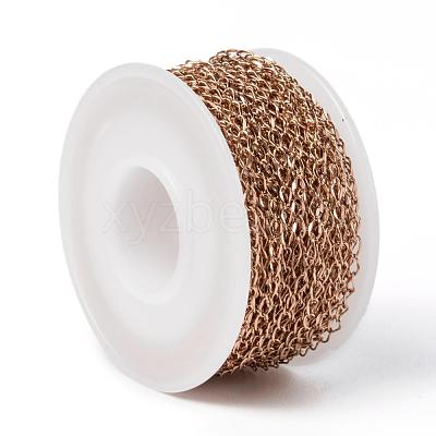 Ion Plating(IP) 304 Stainless Steel Curb Chains CHS-H009-34RG-1