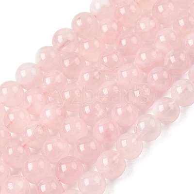 Natural Madagascar Rose Quartz Beads Strands G-B167-A02-10mm-1