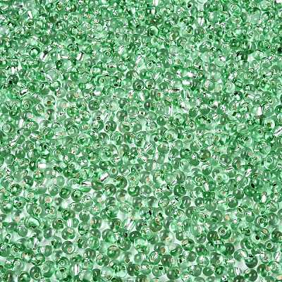 6/0 Baking Paint Transparent Fringe Glass Seed Beads X1-SEED-N006-06K-1
