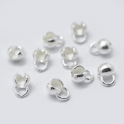 925 Sterling Silver Bead Tips Knot Covers STER-K171-48S-02-1