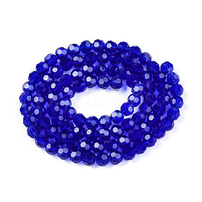 Transparent Glass Beads Strands EGLA-A035-T4mm-D06-1