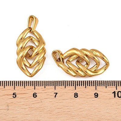 304 Stainless Steel Pendants STAS-P438-23G-1