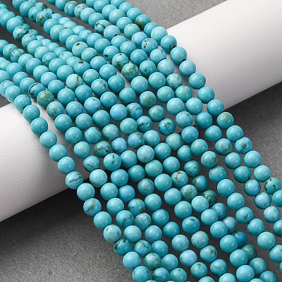 Natural Magnesite Beads Strands G-K244-02-4mm-01-1