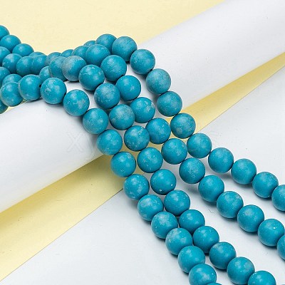 Natural Howlite Beads Strands G-C180-15B-1