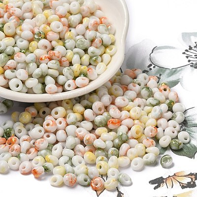 Baking Paint Glass Seed Beads SEED-F006-01A-11-1