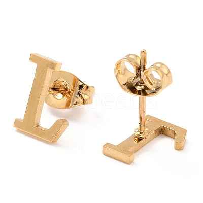 304 Stainless Steel Pendants and Stud Earrings Jewelry Sets SJEW-P099-12G-1