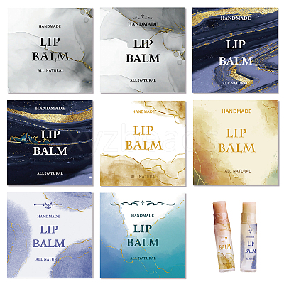 80Pcs 8 Style Custom Lip Balm DIY Label Sticker DIY-CP0007-95N-1