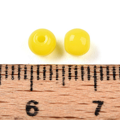 Opaque Solid Color Glass Beads X1-GLAA-N007-4mm-A09-1