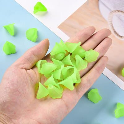 Transparent Acrylic Bead Caps PL551-C18-1