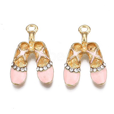 Rack Plating Alloy Enamel Pendants ENAM-T011-130A-1