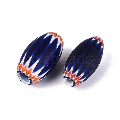 Handmade Millefiori Glass Barrel Beads LA-N002-35B-1