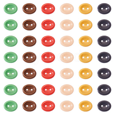 80Pcs 2-Hole Porcelain Buttons PORC-PJ0001-02F-1