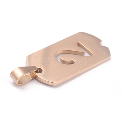 Ion Plating(IP) 304 Stainless Steel Pendants STAS-O127-C02-1